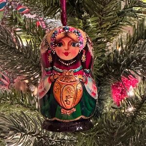 Russian Doll White Nights Ornament